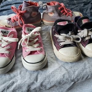 Size 8 little kid converse [ x3 pairs ]